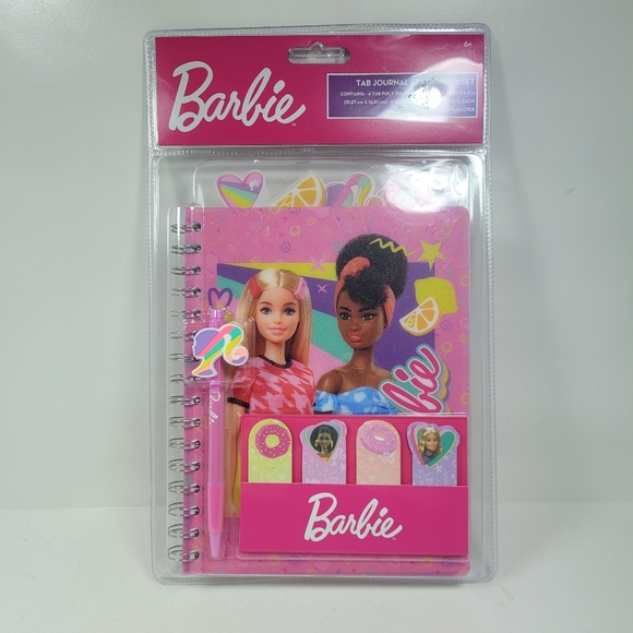 Barbie Pink Tab Journal Set - Picture 1 of 9